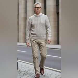 Adidas Athleisure Men's SZ 32 Flat Front Straight Leg Khaki Golf/Casual Pants